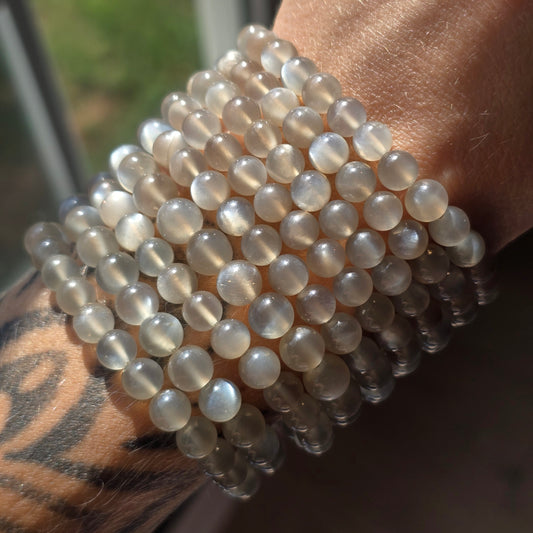 Grey Moonstone Bracelet