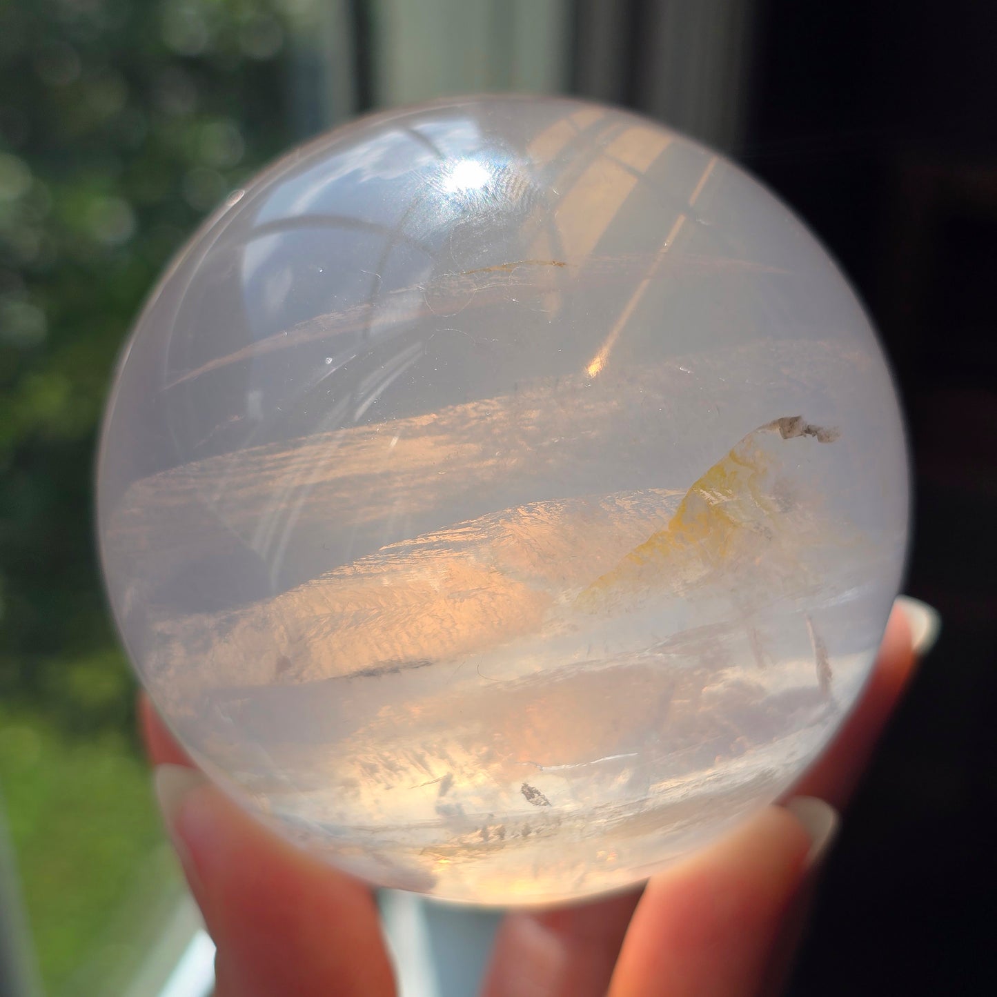 Gemmy Girisol Rose Quartz Sphere 🤍
