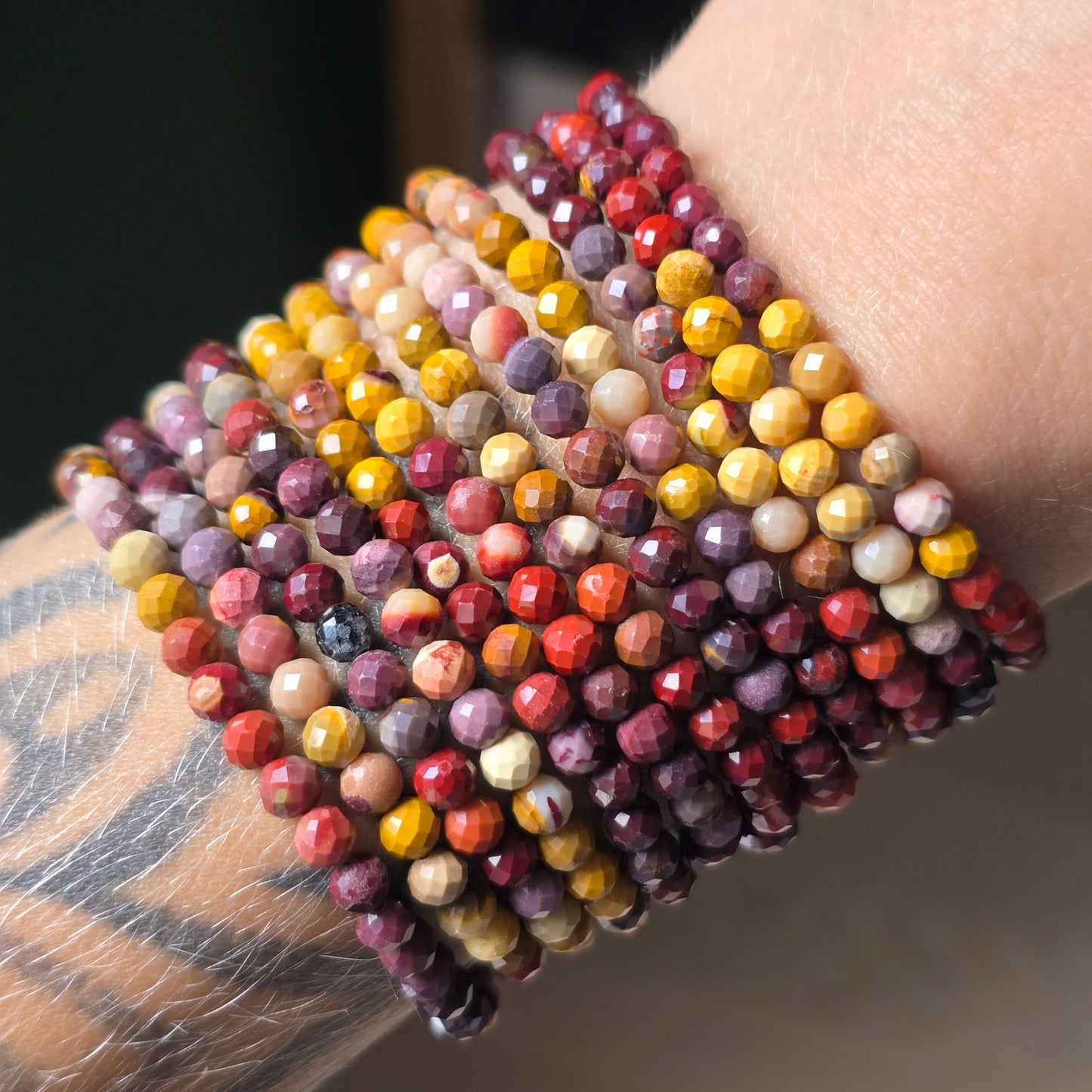 Faceted Mookite Bracelet