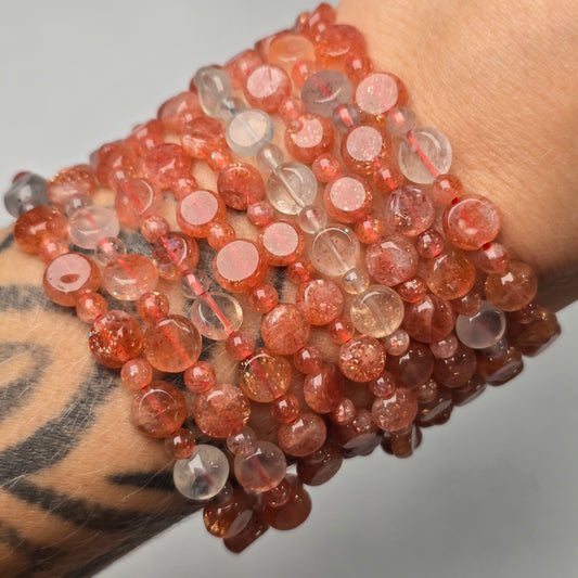 Arusha Sunstone + Aquamarine Bracelet