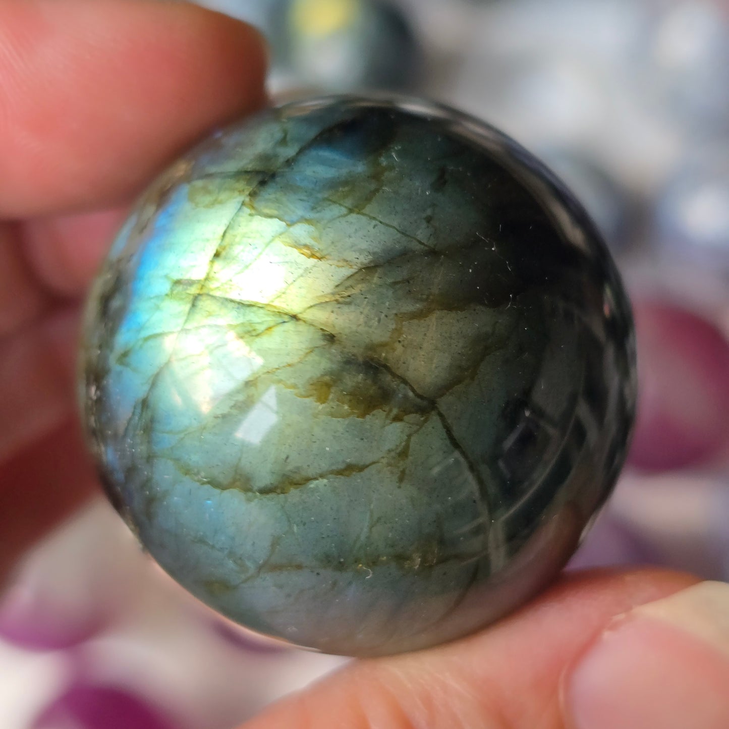 Flashy Labradorite Sphere 🩵