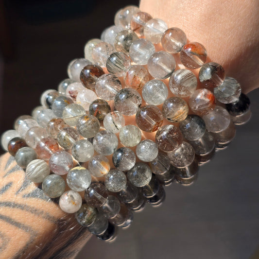 Amphibole Quartz Bracelet