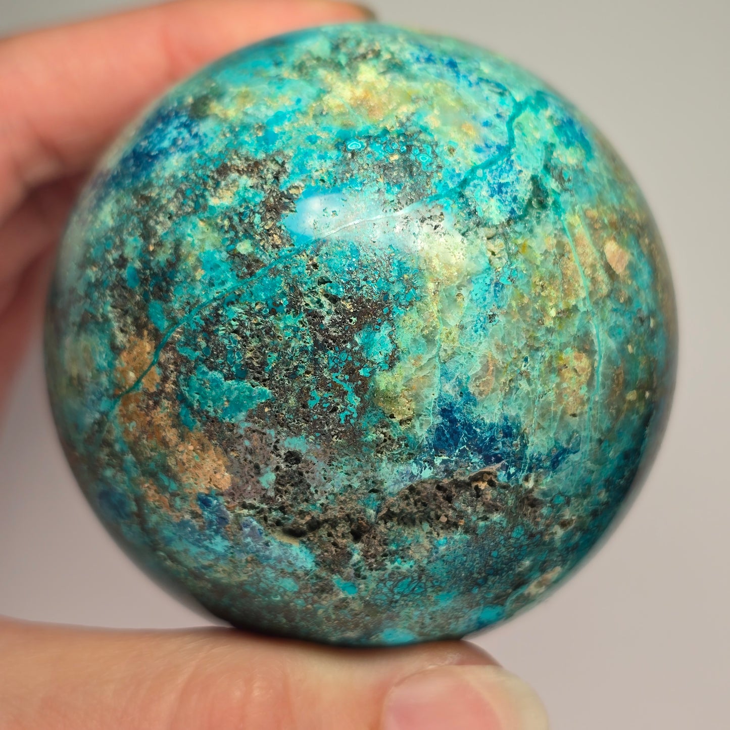 Chrysocolla Combination Sphere (C8)