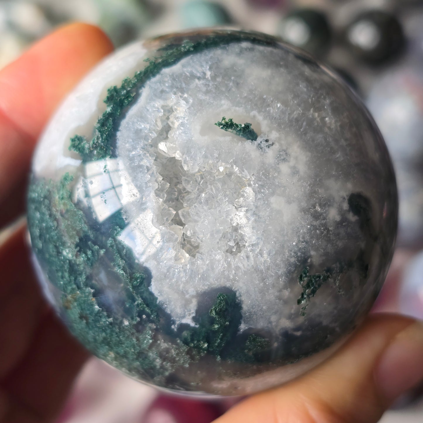 Moss Agate Sphere 🌿