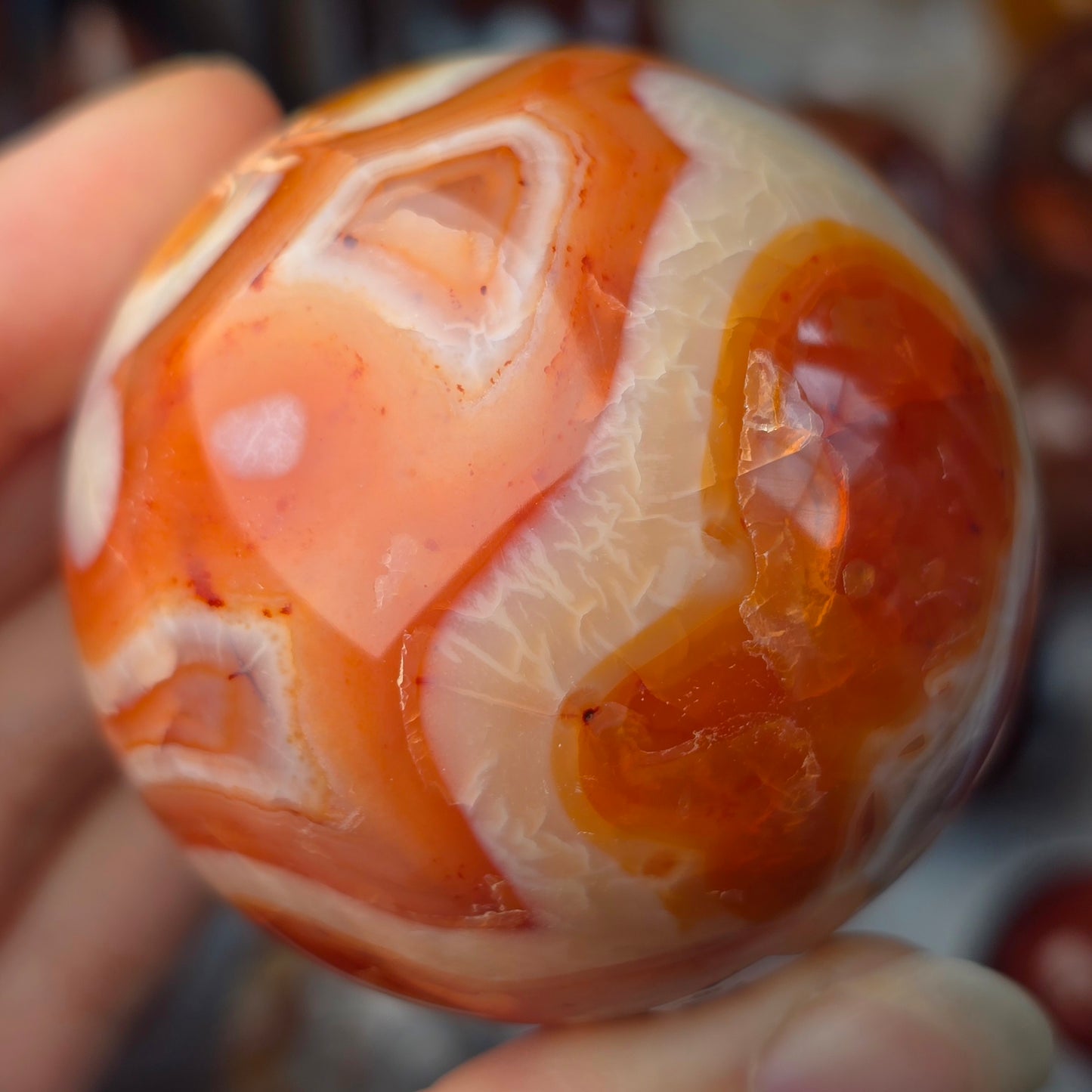 Funky Carnelian Sphere 🧡