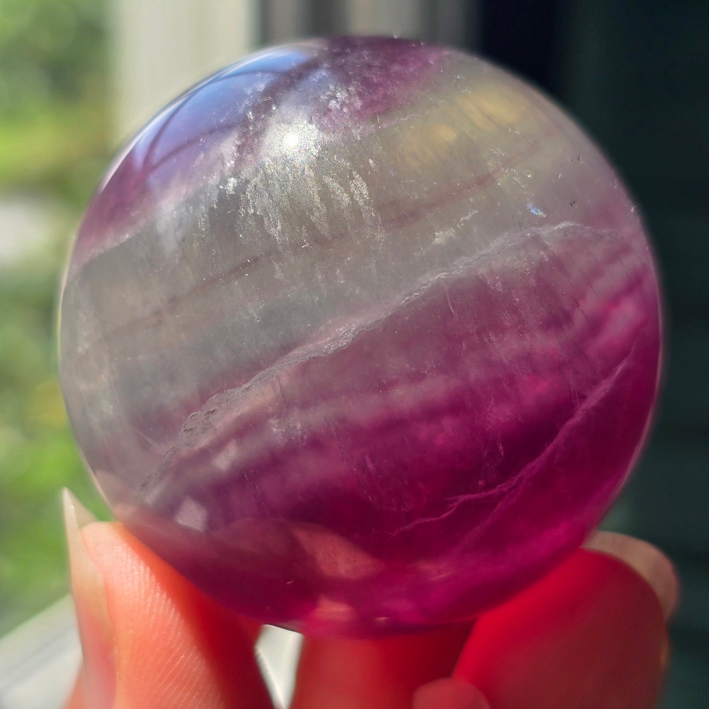 Rainbow Fluorite Sphere 🌈