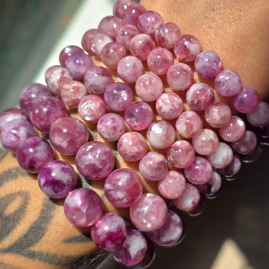 Pink Mica Bracelet