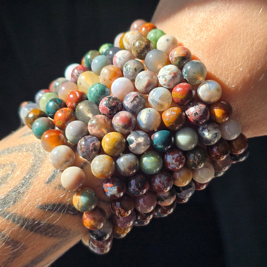 Colorful Sea Jasper Bracelet