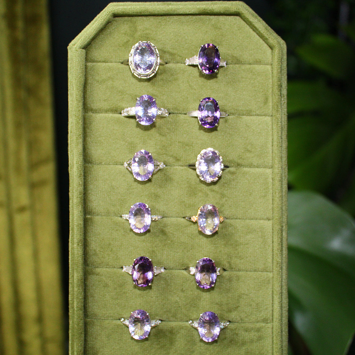 Faceted Amethyst Ring • 925 Sterling Sliver • Size Adjustable
