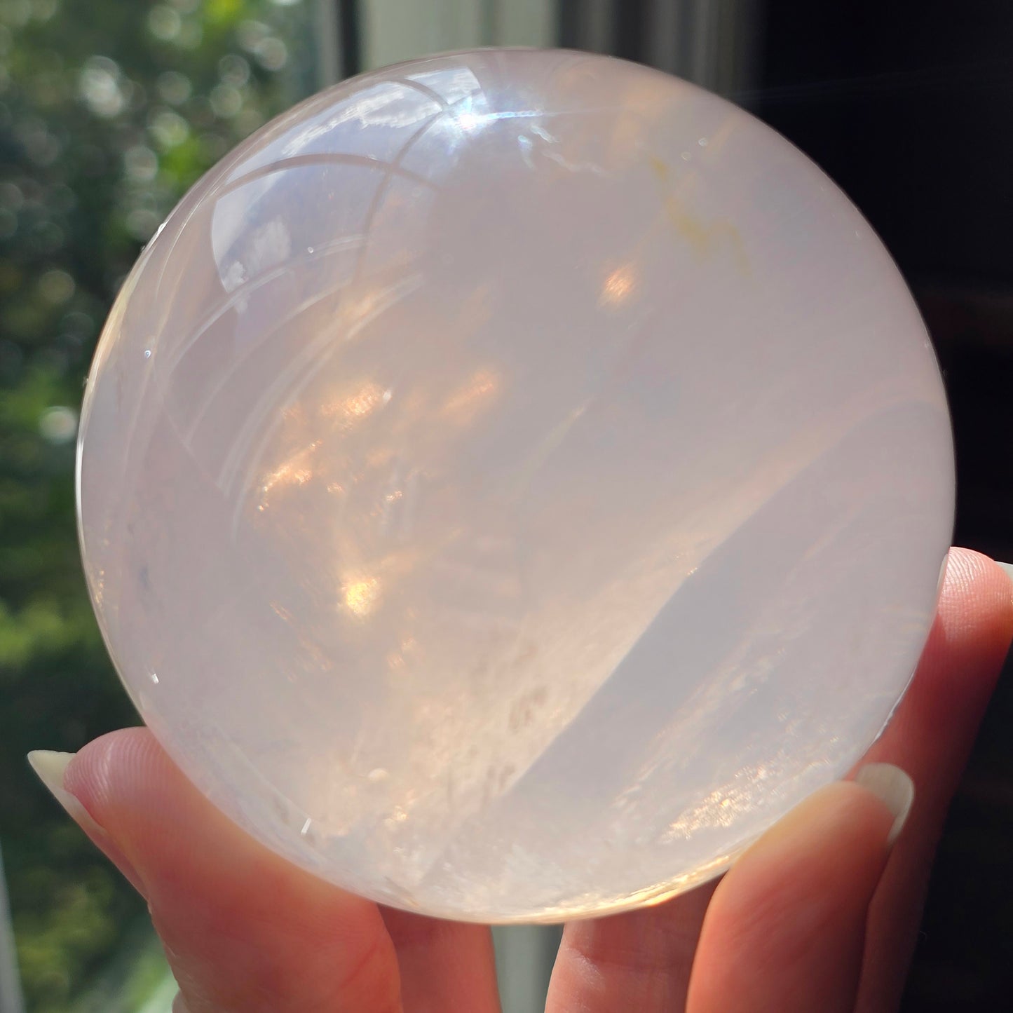 Gemmy Girisol Rose Quartz Sphere 🤍