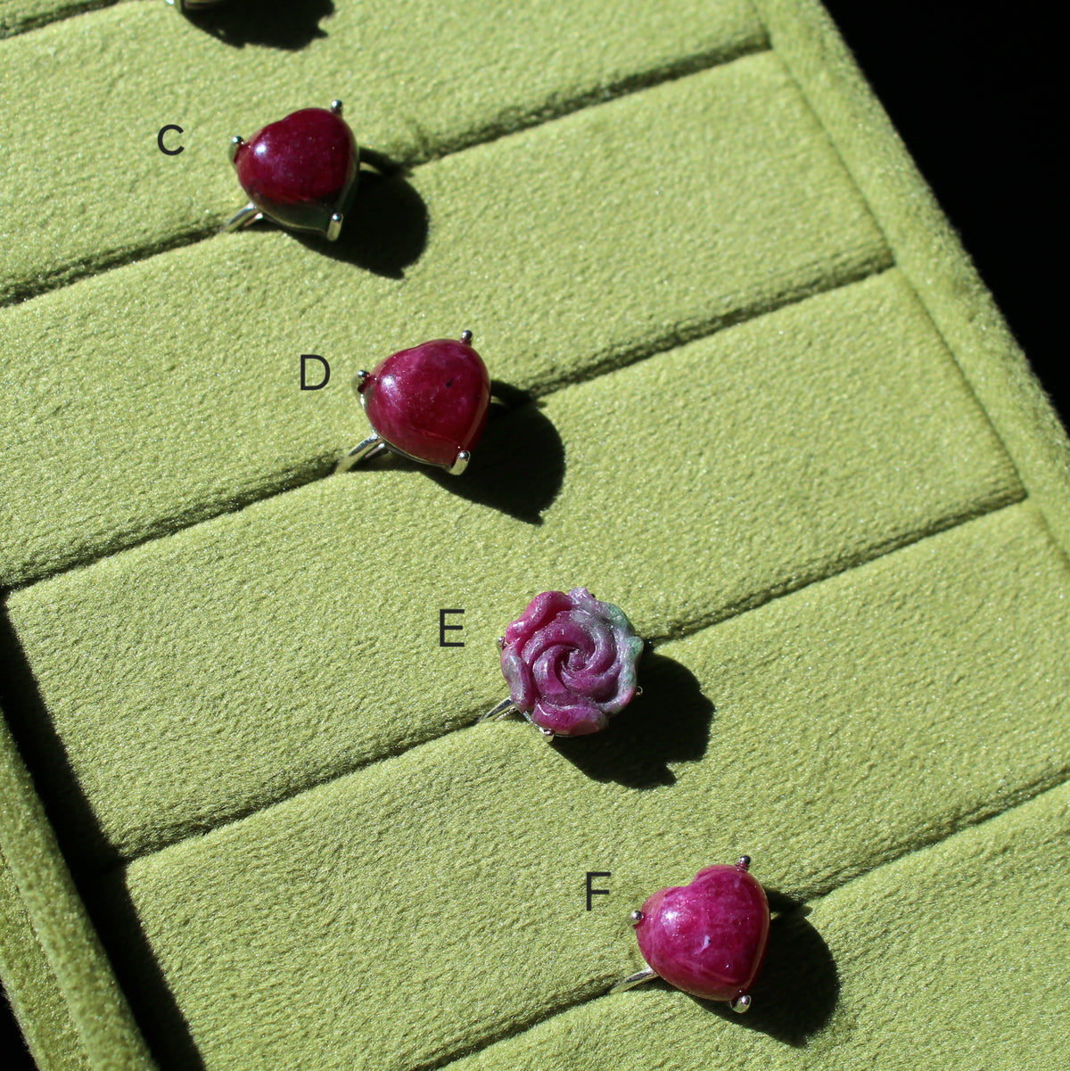 HQ Ruby Ring Ring • 925 Sterling Sliver • Size Adjustable