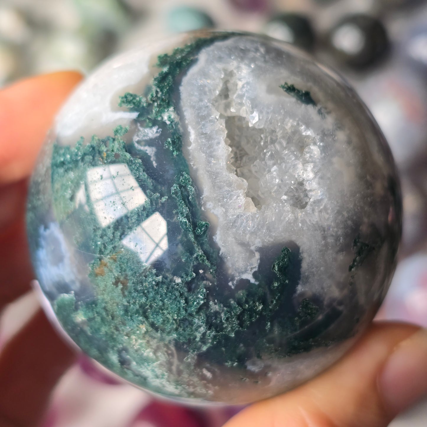 Moss Agate Sphere 🌿