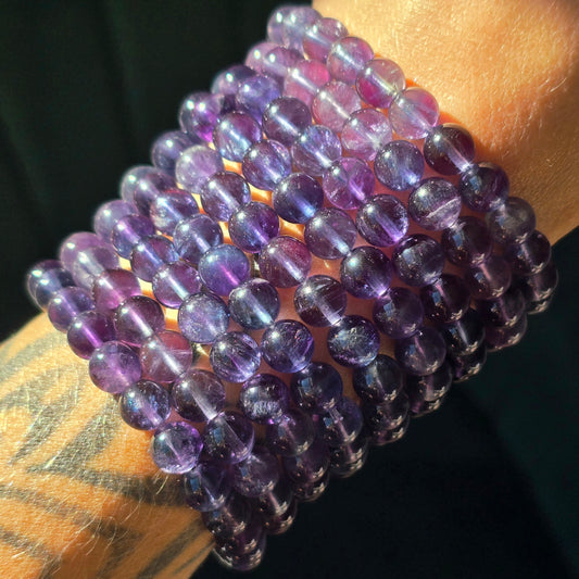Purple / Teal Fluorite Bracelet