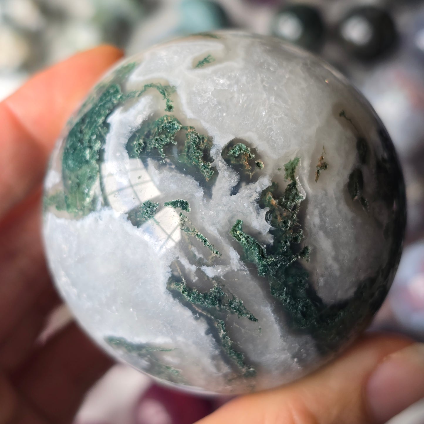 Moss Agate Sphere 🌿