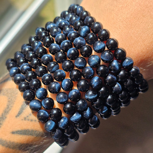 Blue Tigers Eye Bracelet