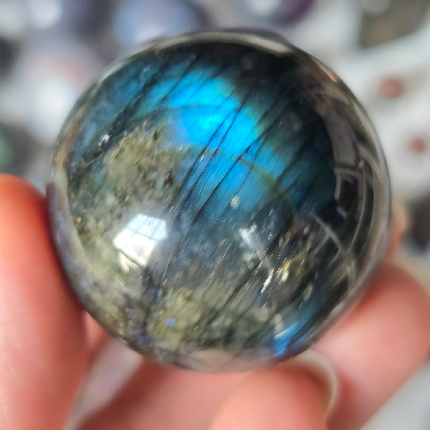 Flashy Labradorite Sphere 🩵