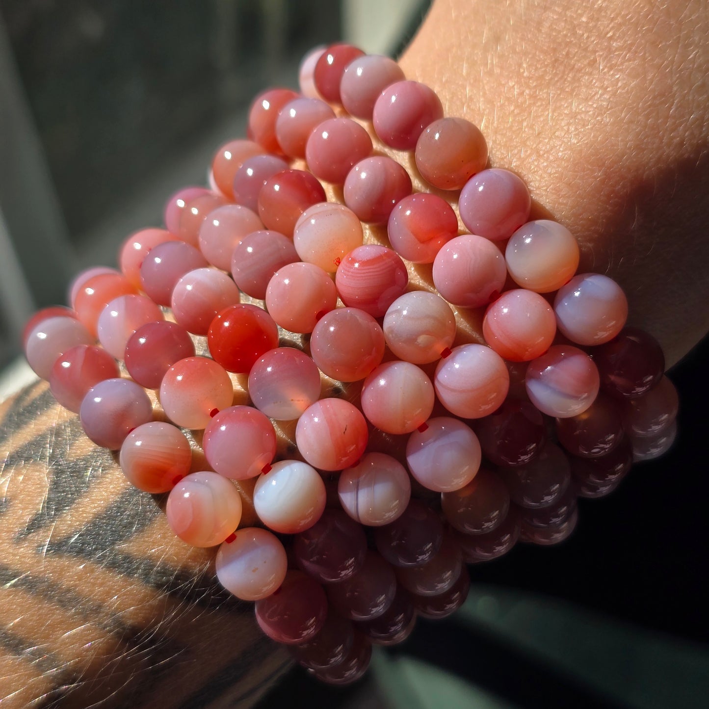 Pink Agate Bracelet