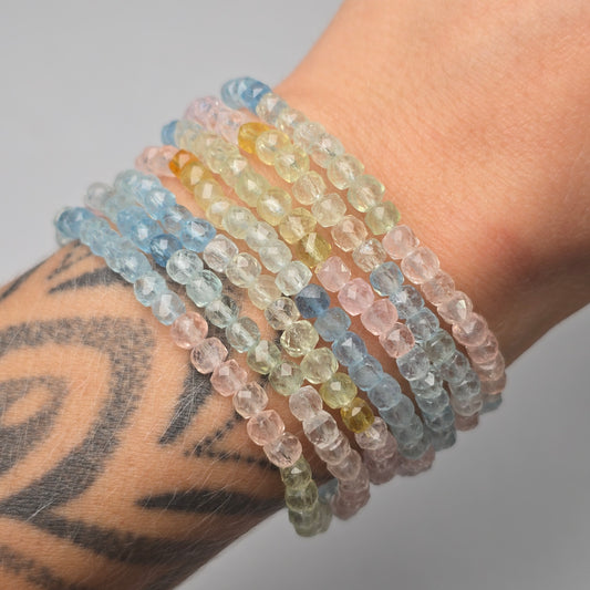 Faceted Morganite Bracelet