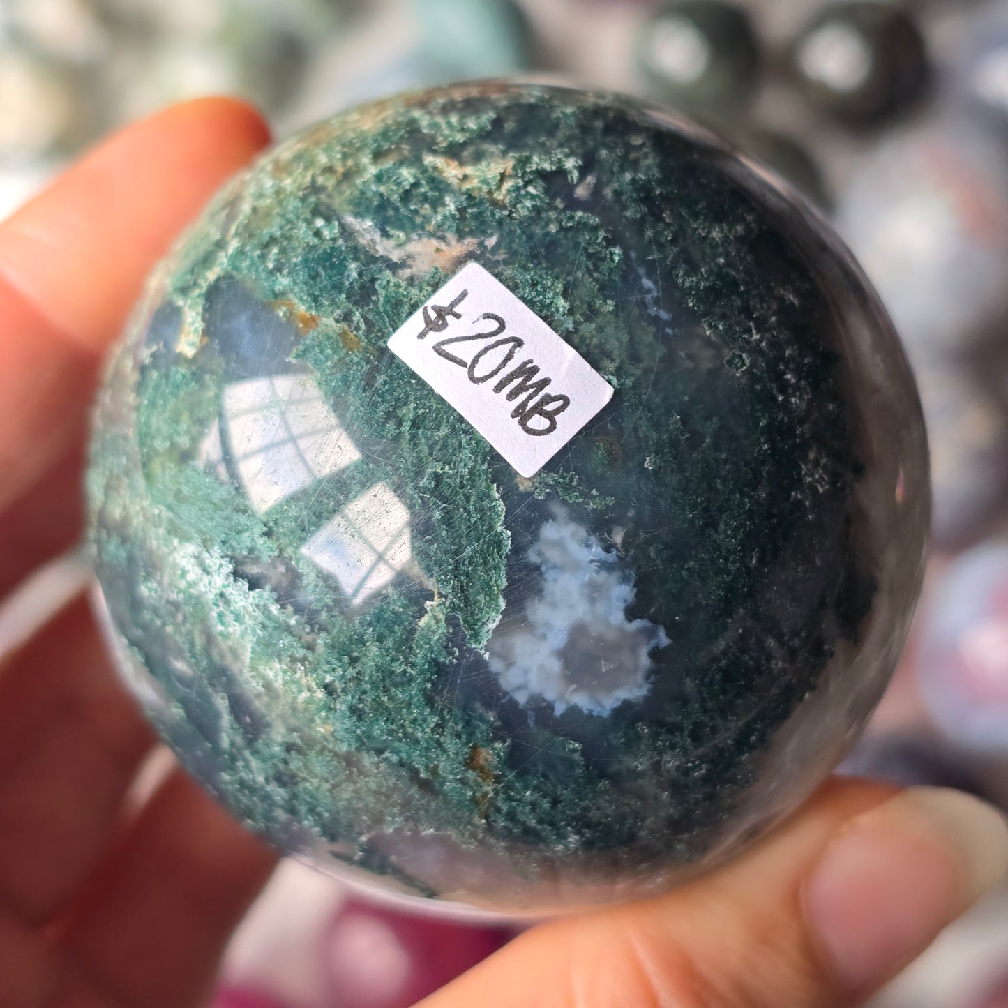 Moss Agate Sphere 🌿