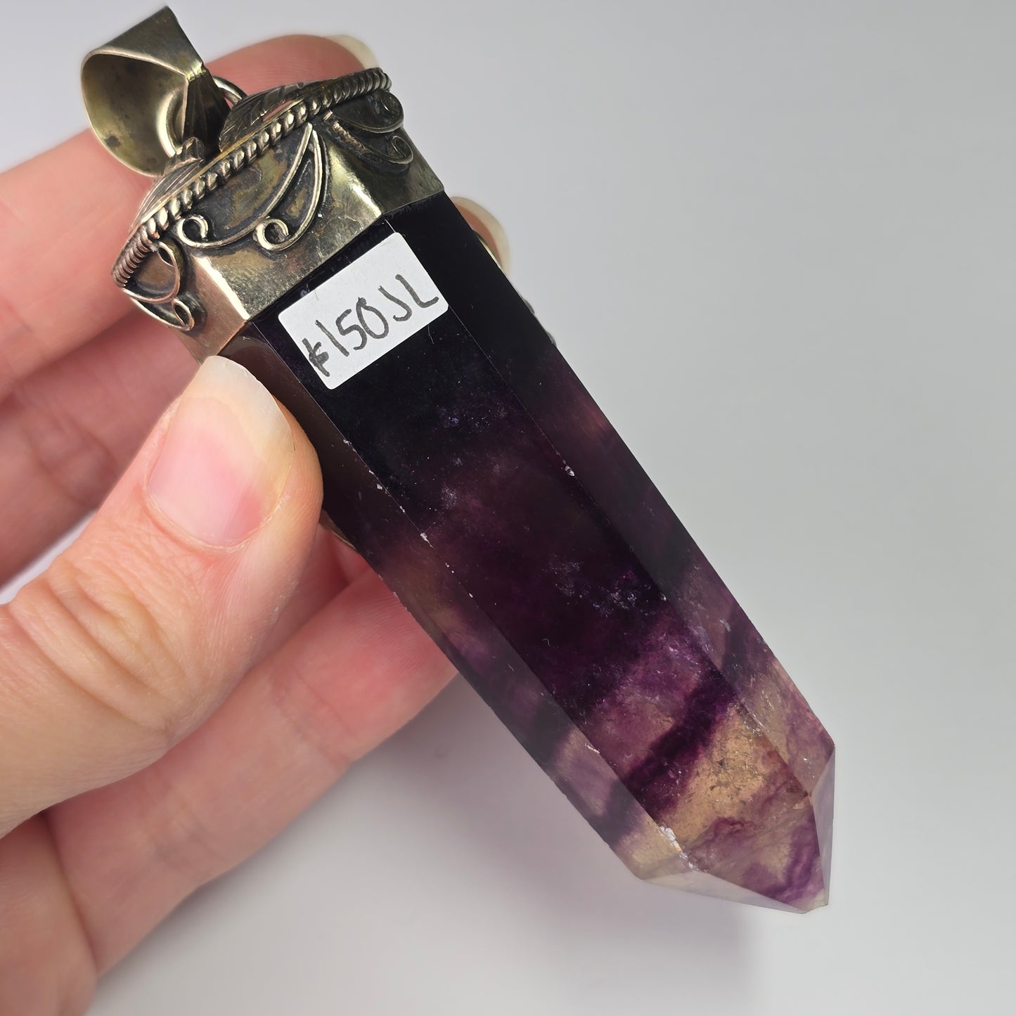 Fluorite + Labradorite Pendant