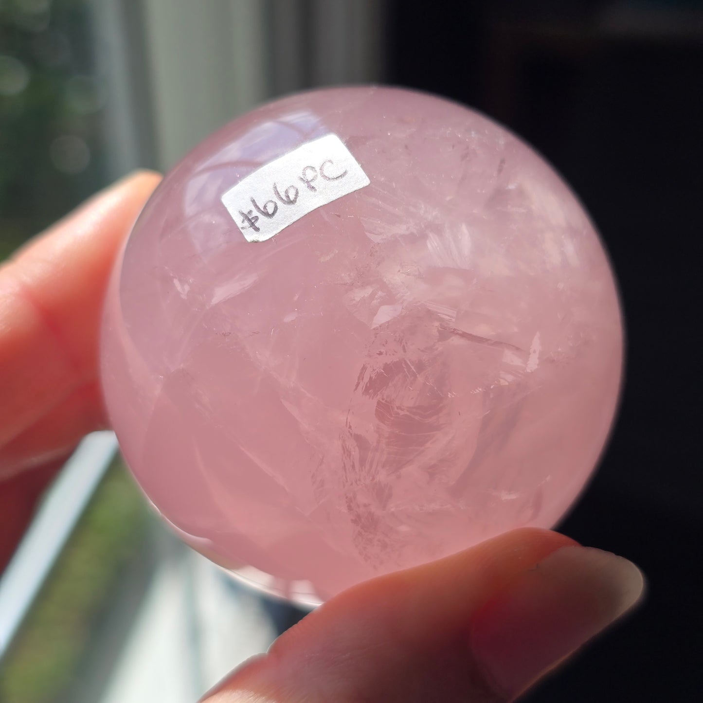 Bubblegum Pink Rose Quartz Sphere 🩷
