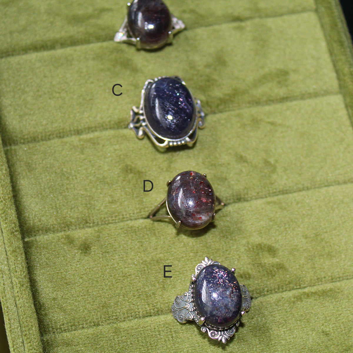 Iolite Ring • 925 Sterling Sliver • Size Adjustable