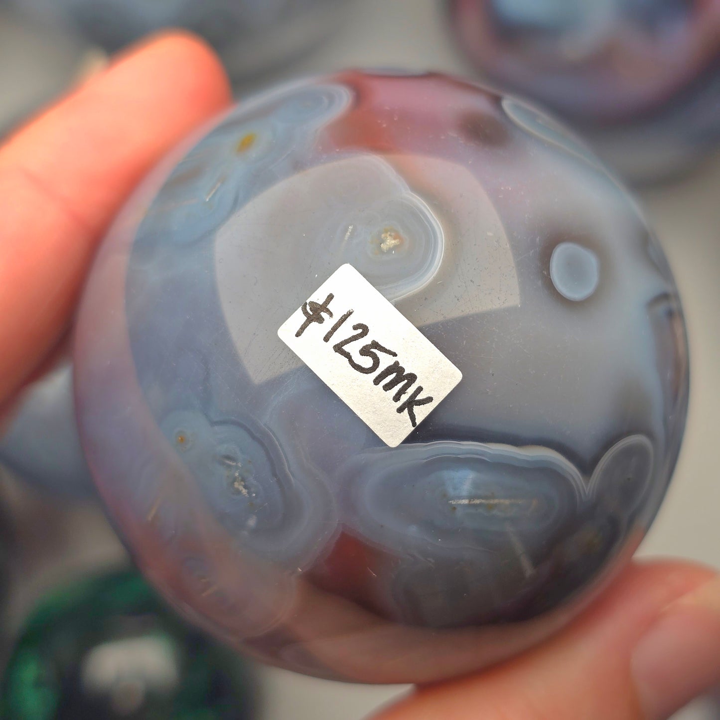 Mozambique Agate Sphere 🩵