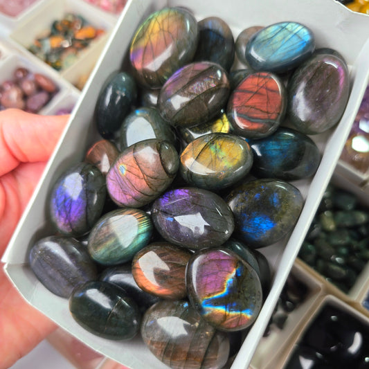 Mini Rainbow Labradorite Pocket Stone