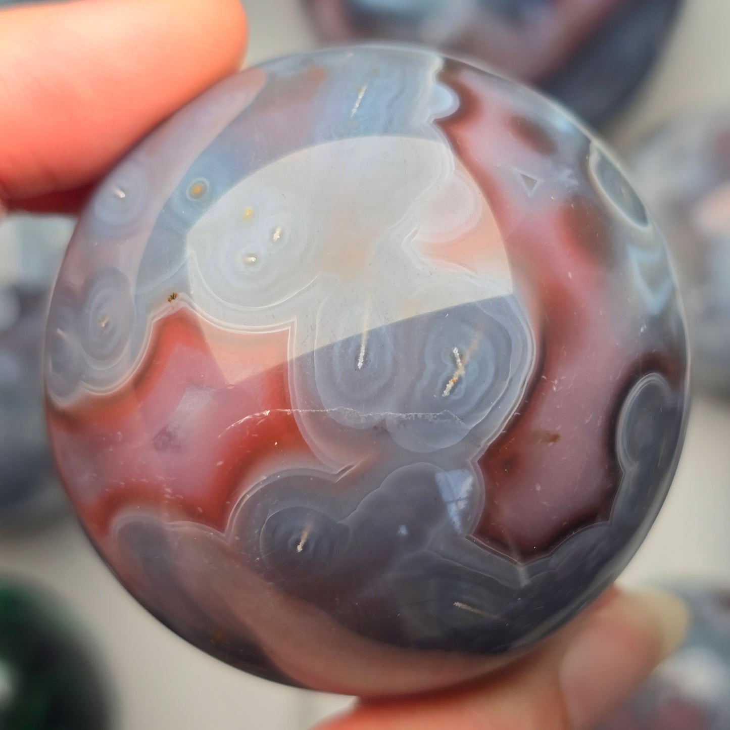 Mozambique Agate Sphere 🩵