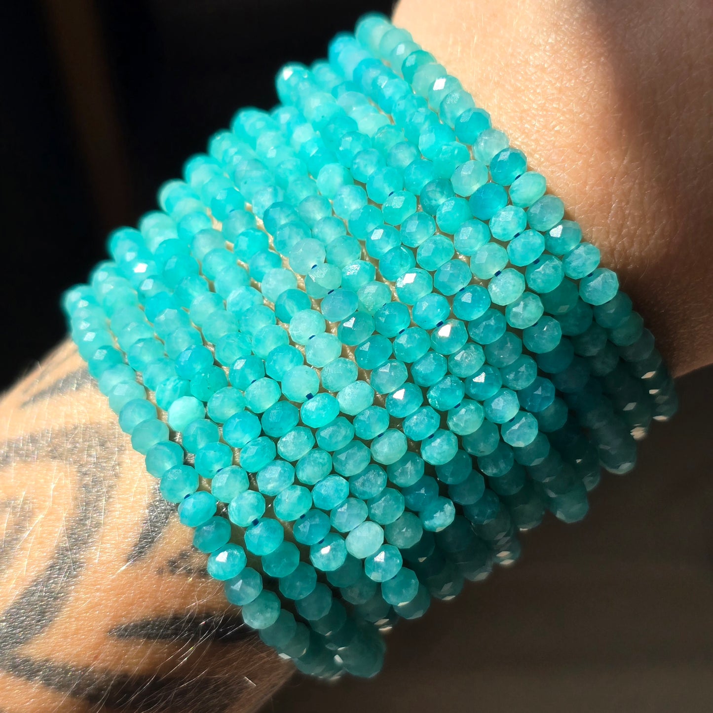 Faceted Amazonite Bracelet