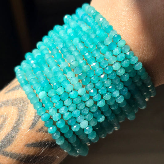 Faceted Amazonite Bracelet