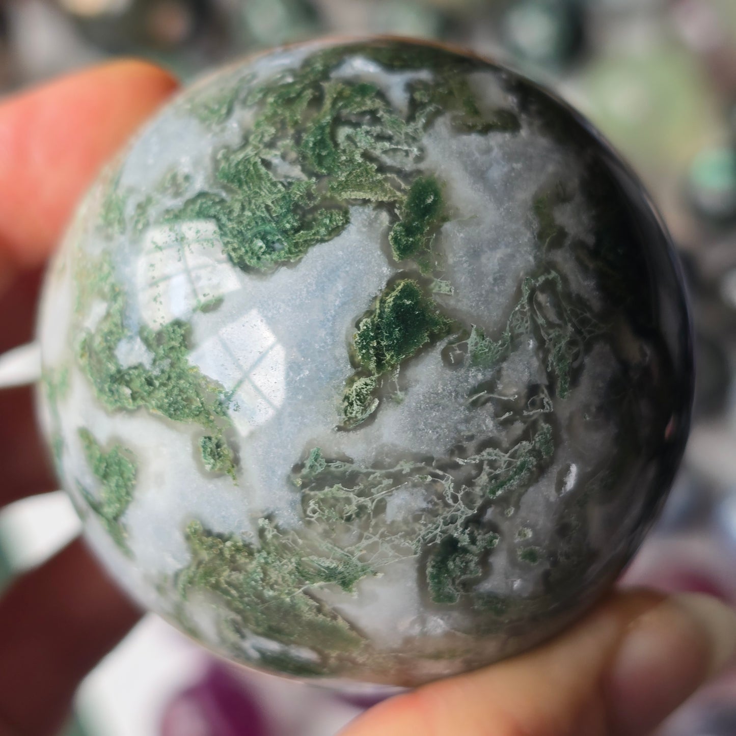 Moss Agate Sphere 🌿