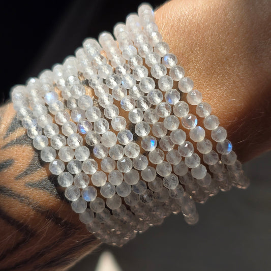 Faceted Moonstone Bracelet