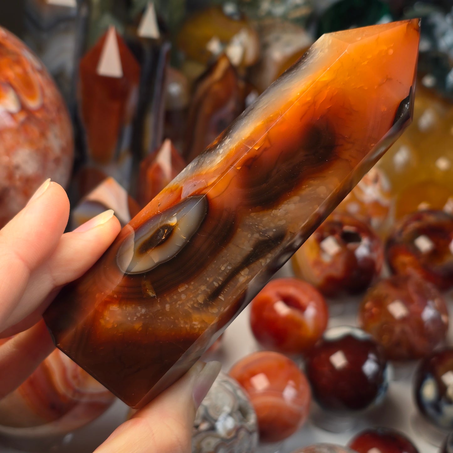 Funky Carnelian Tower 🧡