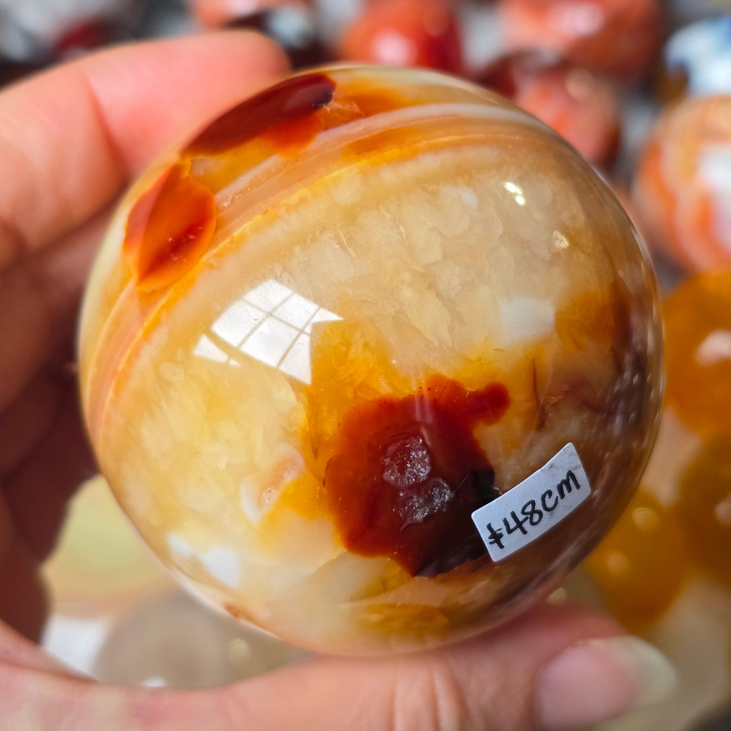Funky Carnelian Sphere 💛