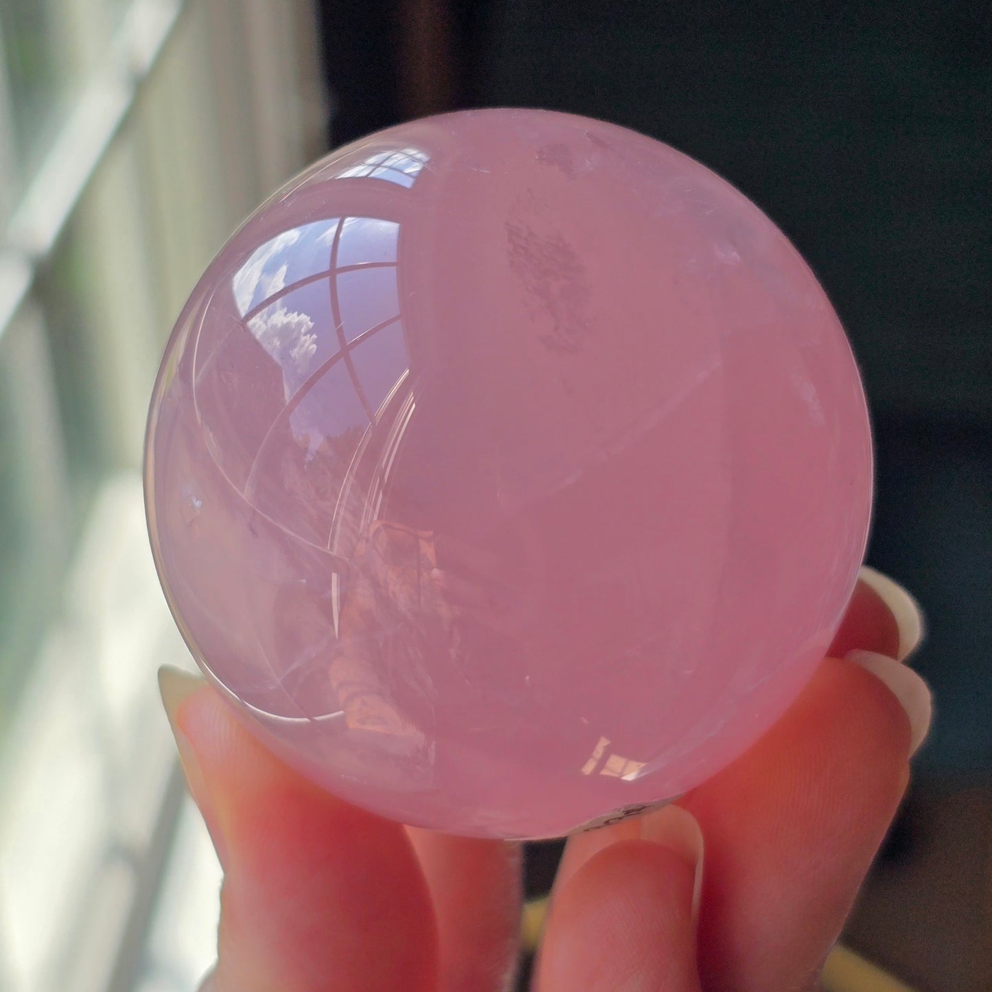 Bubblegum Pink Rose Quartz Sphere 🩷