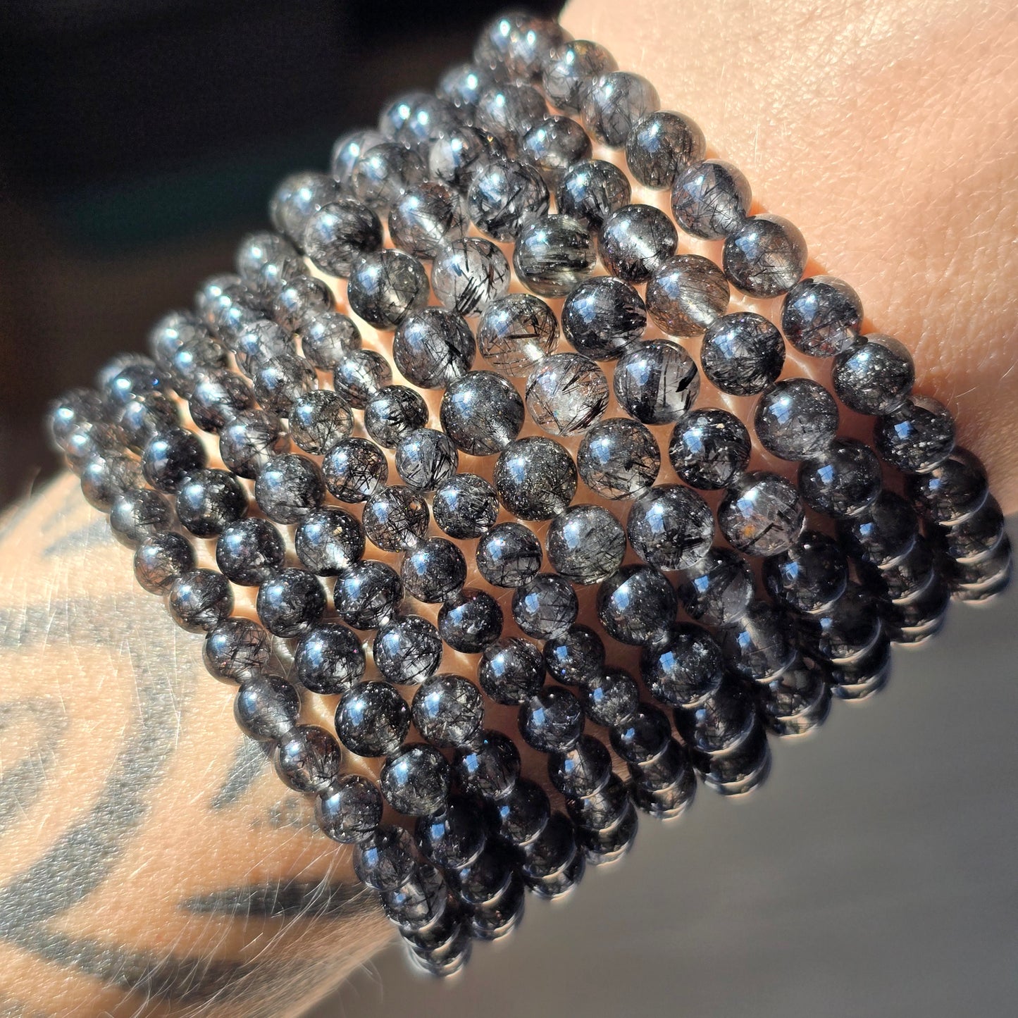 Black Tourmaline Quartz Bracelet