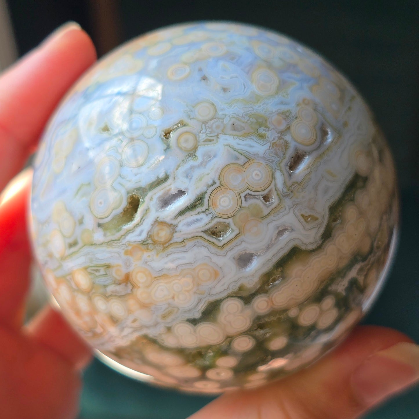 Orbicular Jasper Sphere 🤍