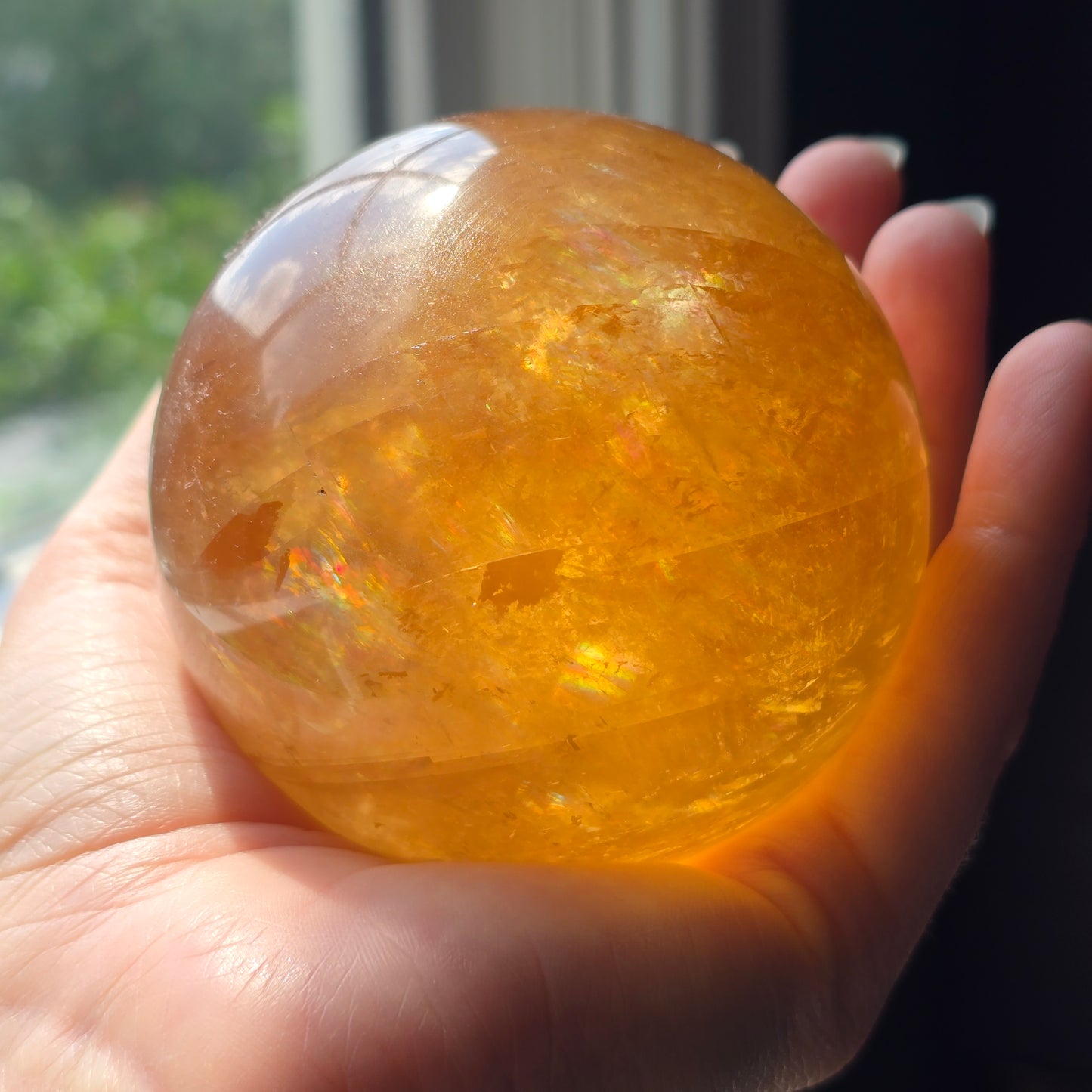 XL Honey Calcite Sphere 🍯