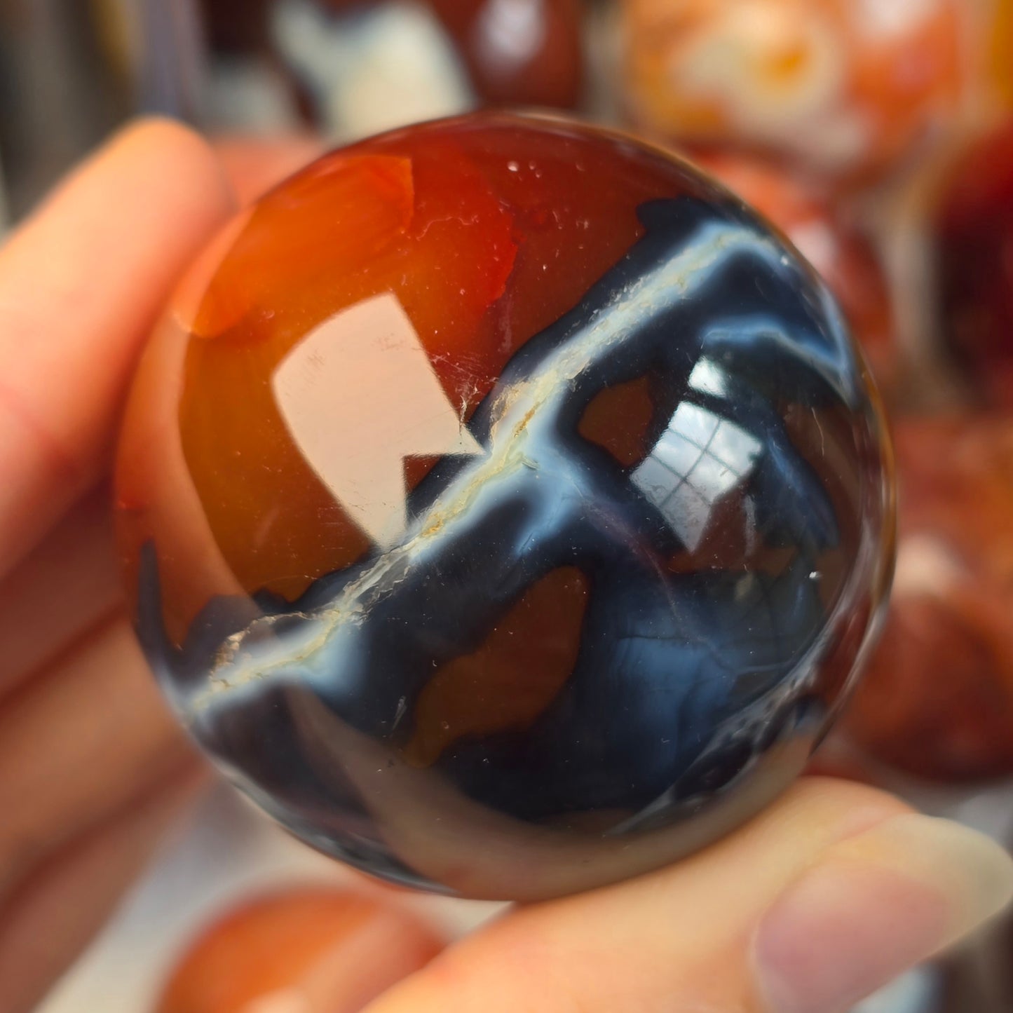 Orca x Carnelian Sphere 🖤