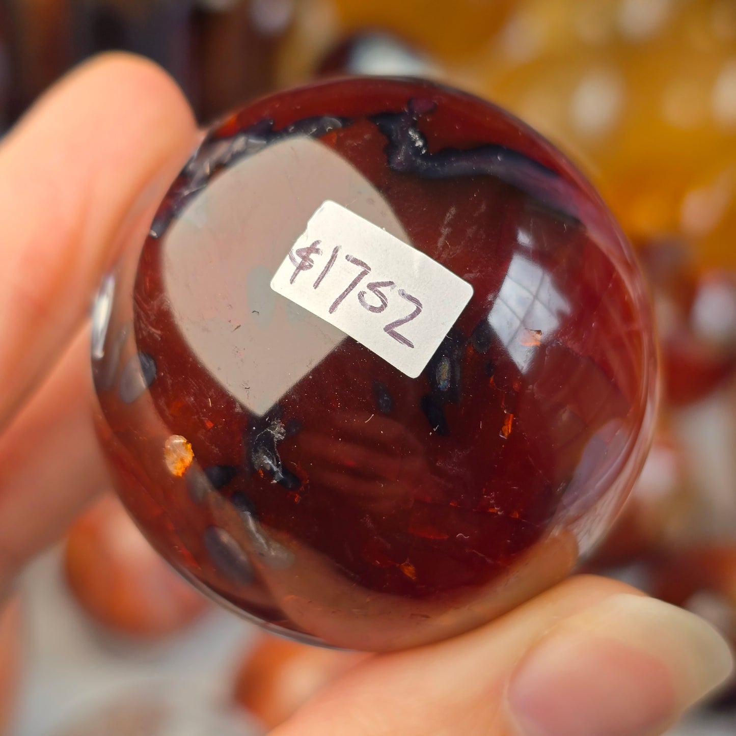 Moody Carnelian Sphere 🖤