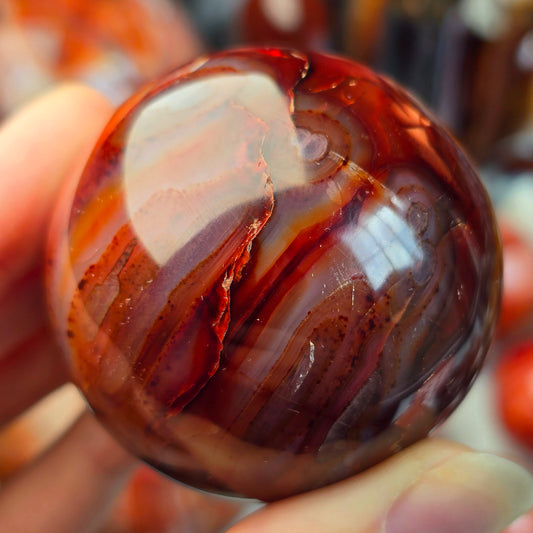 Funky Carnelian Sphere ❤️