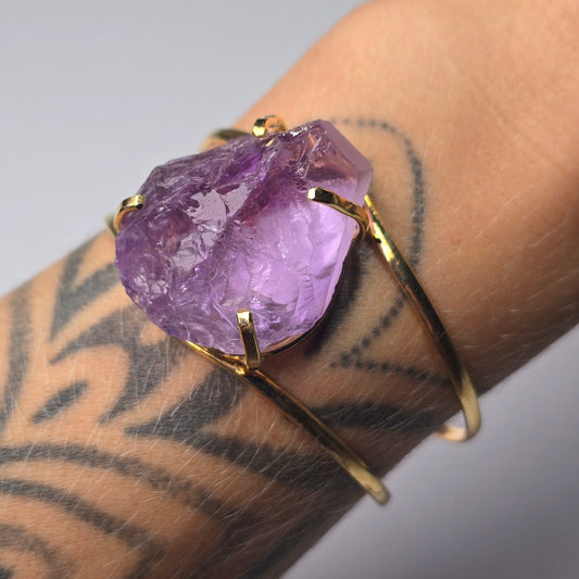 Amethyst Cuff Bracelet