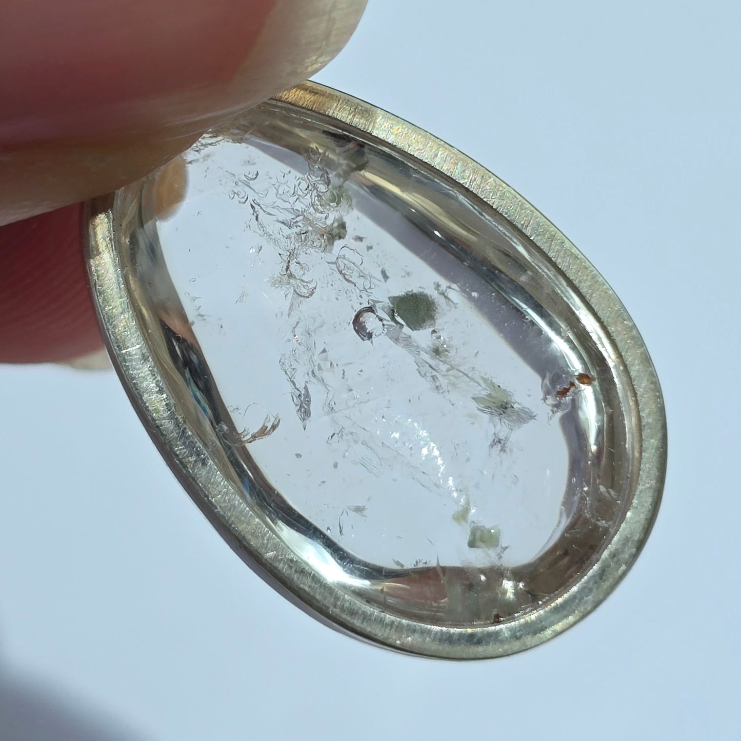 Quartz Enhydro Crystal Pendant