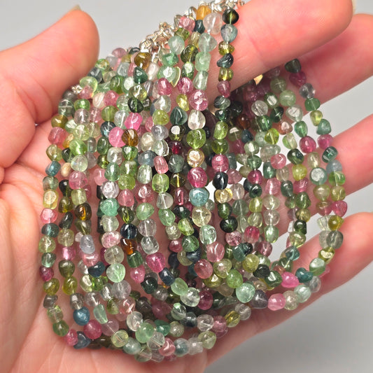Watermelon Tourmaline Clasp Bracelet