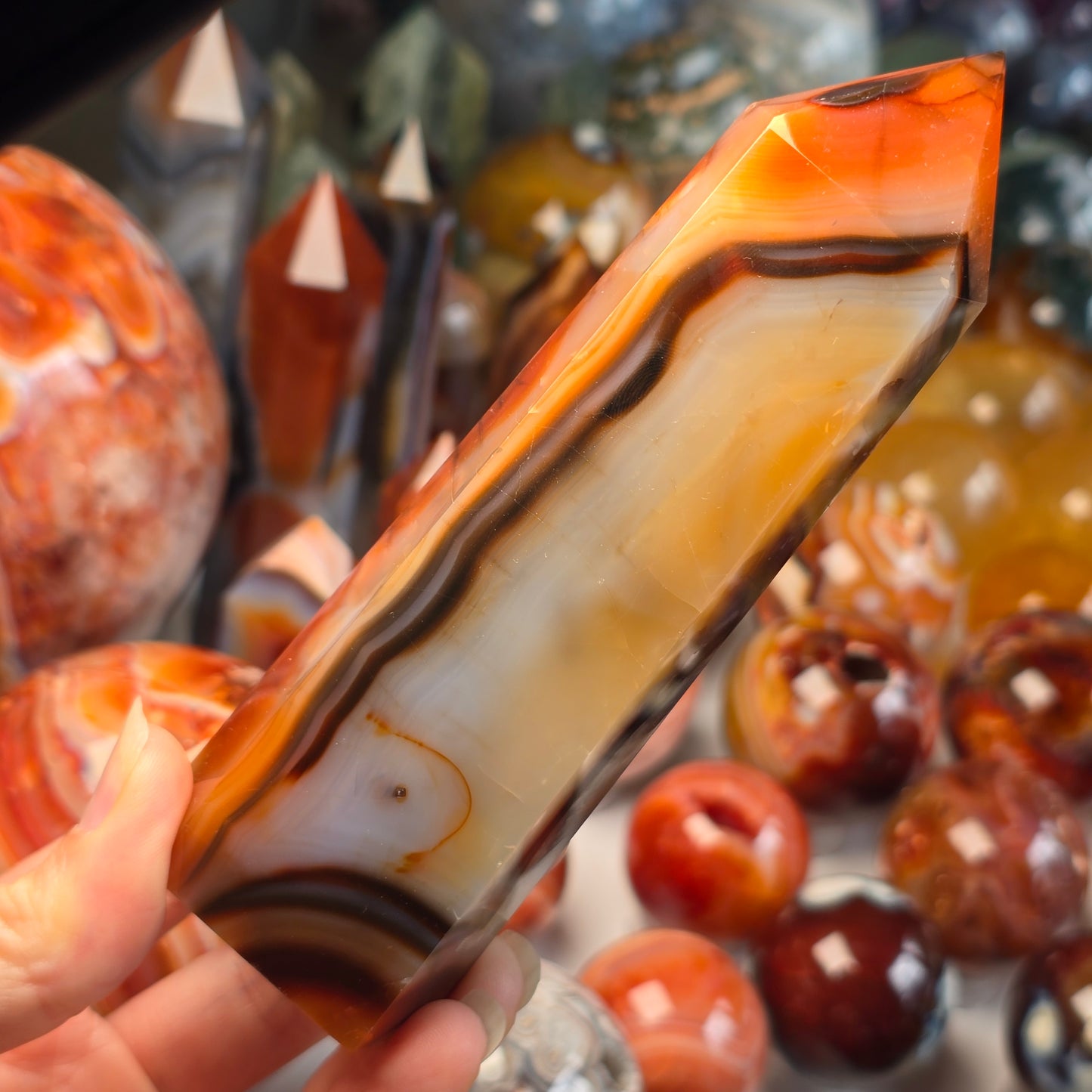 Funky Carnelian Tower 🧡