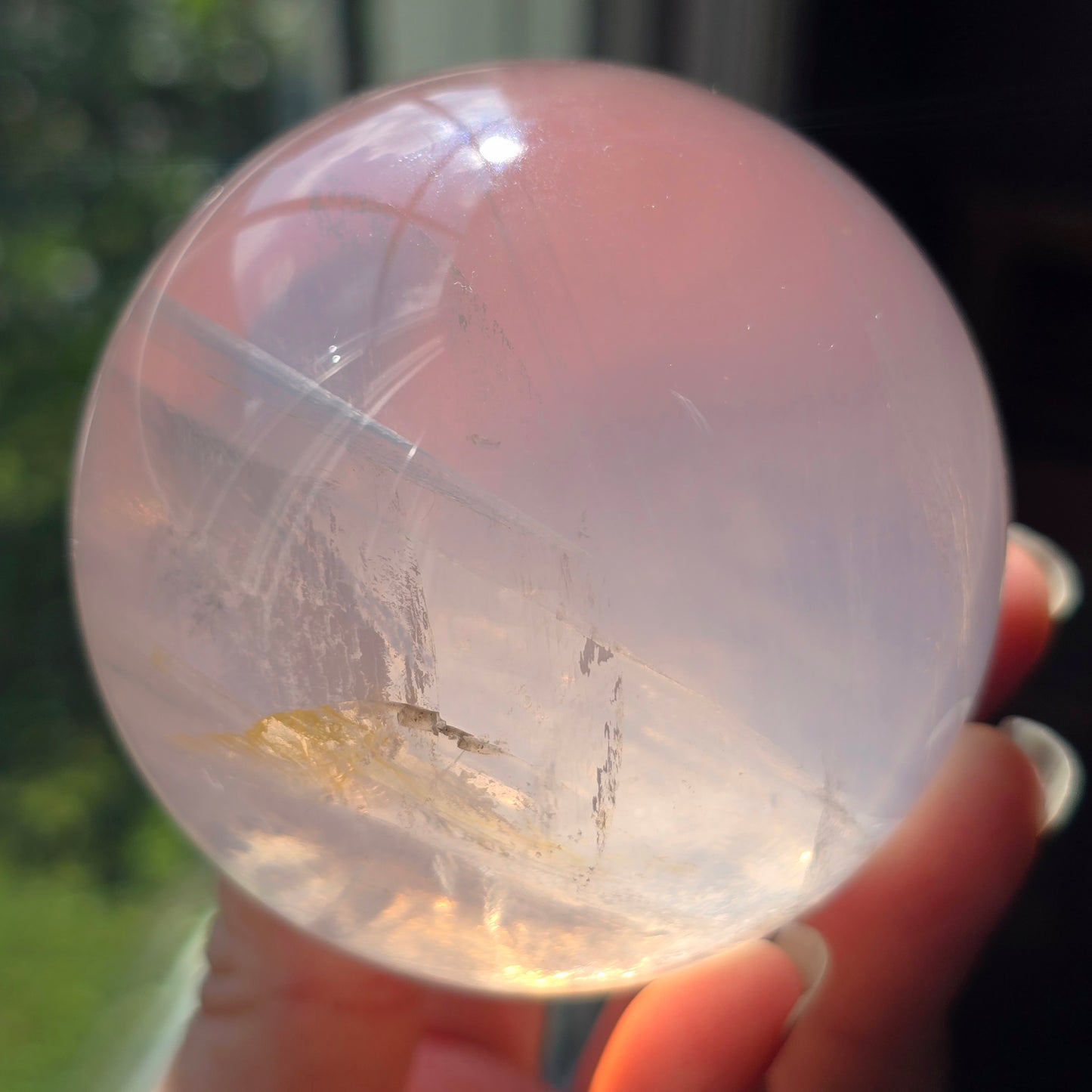 Gemmy Girisol Rose Quartz Sphere 🤍