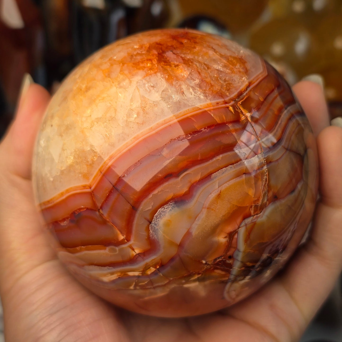 Large Carnelian Sphere 🧡