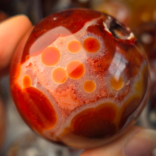 Funky Carnelian Sphere 🧡
