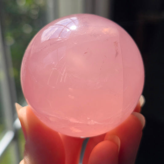 Bubblegum Pink Rose Quartz Sphere 🩷